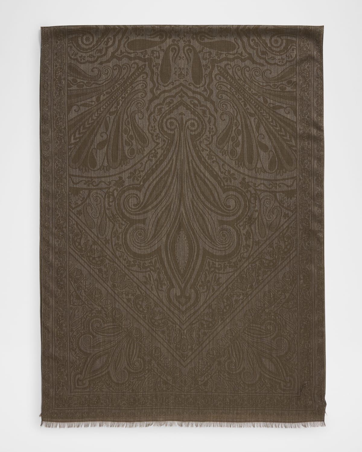 Sherazade Paisley-Print Cashmere Blend Scarf