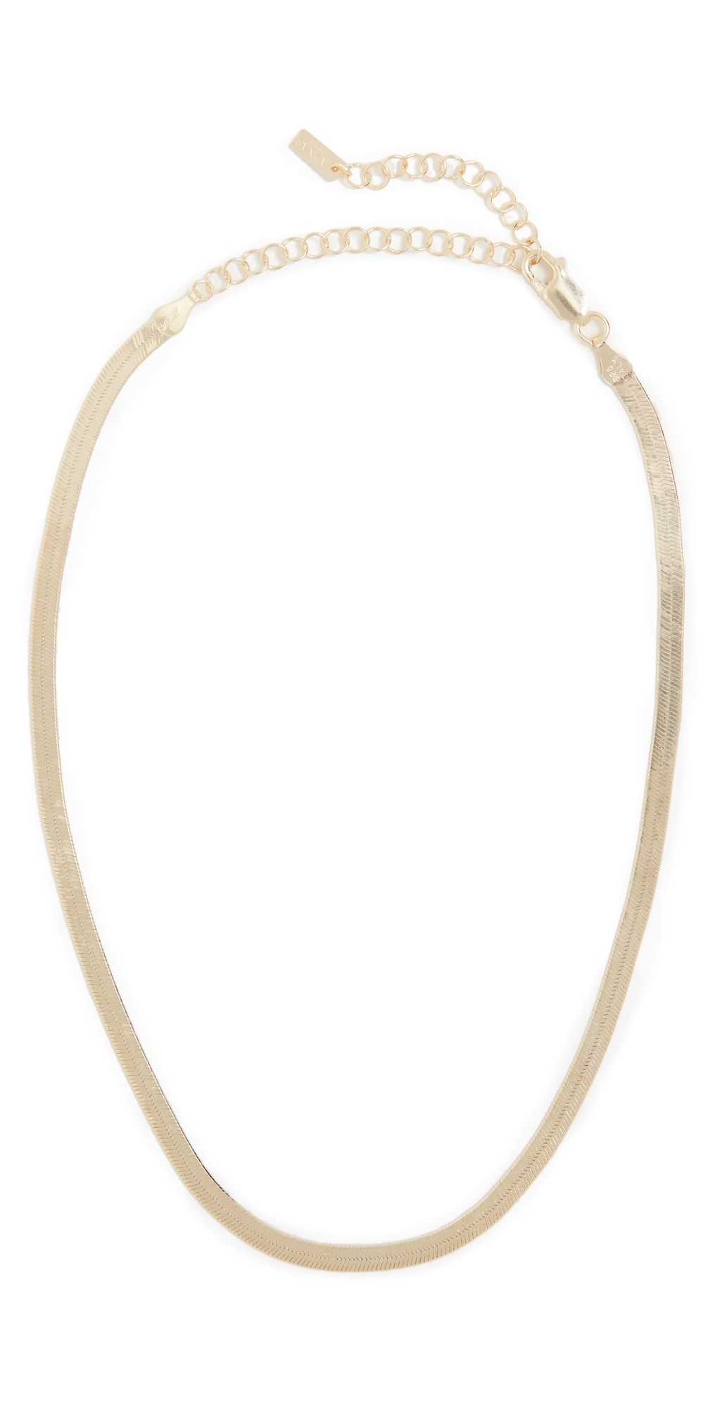 By Adina Eden Herringbone Choker Gold One Size