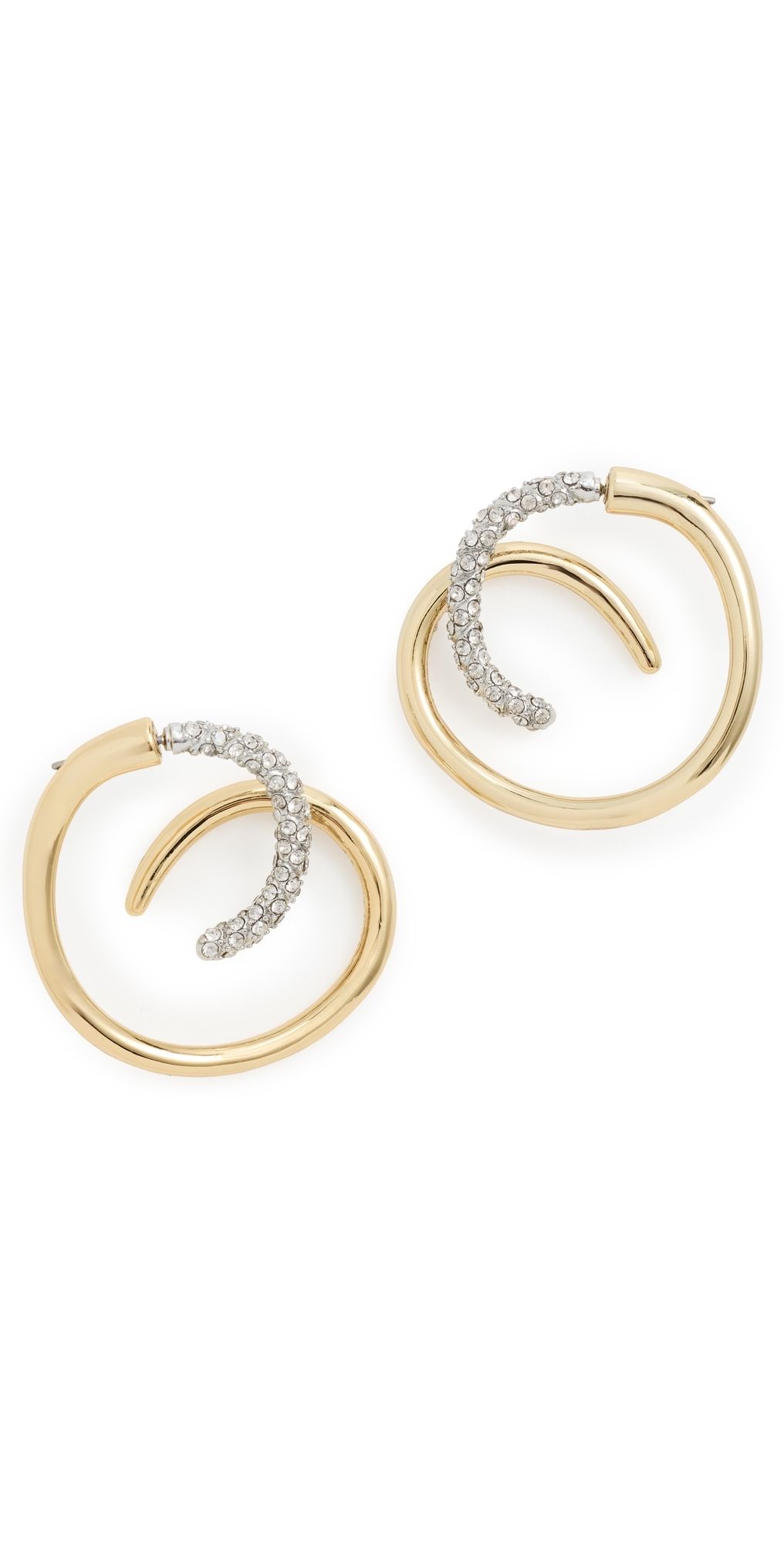 DEMARSON Bowery Earrings Gold/Silver/Crystal One Size