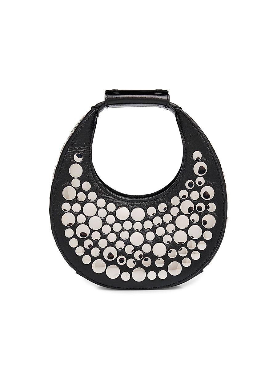 Women's Goodnight Studded Oval Top Handle Bag - Rivets