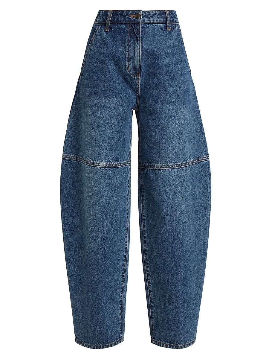Women's High-Rise Balloon-Leg Jeans - Indigo - Size 28