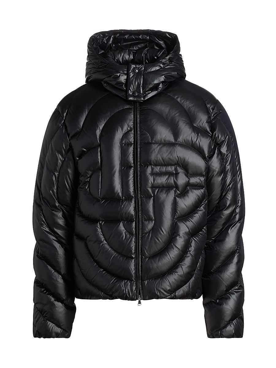 Men's Monogram Quilted Puffer Jacket - Black - Size XXL