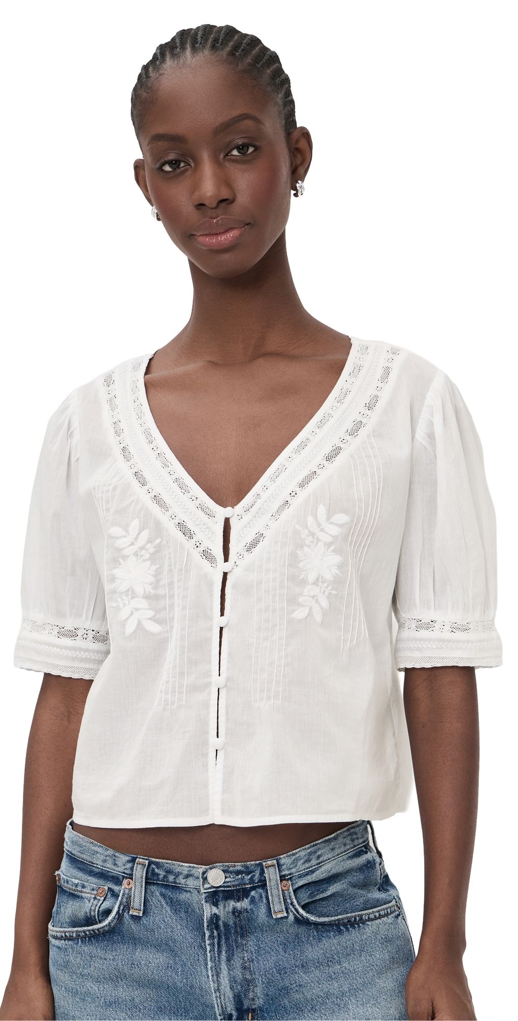 Velvet Mavis Blouse White M