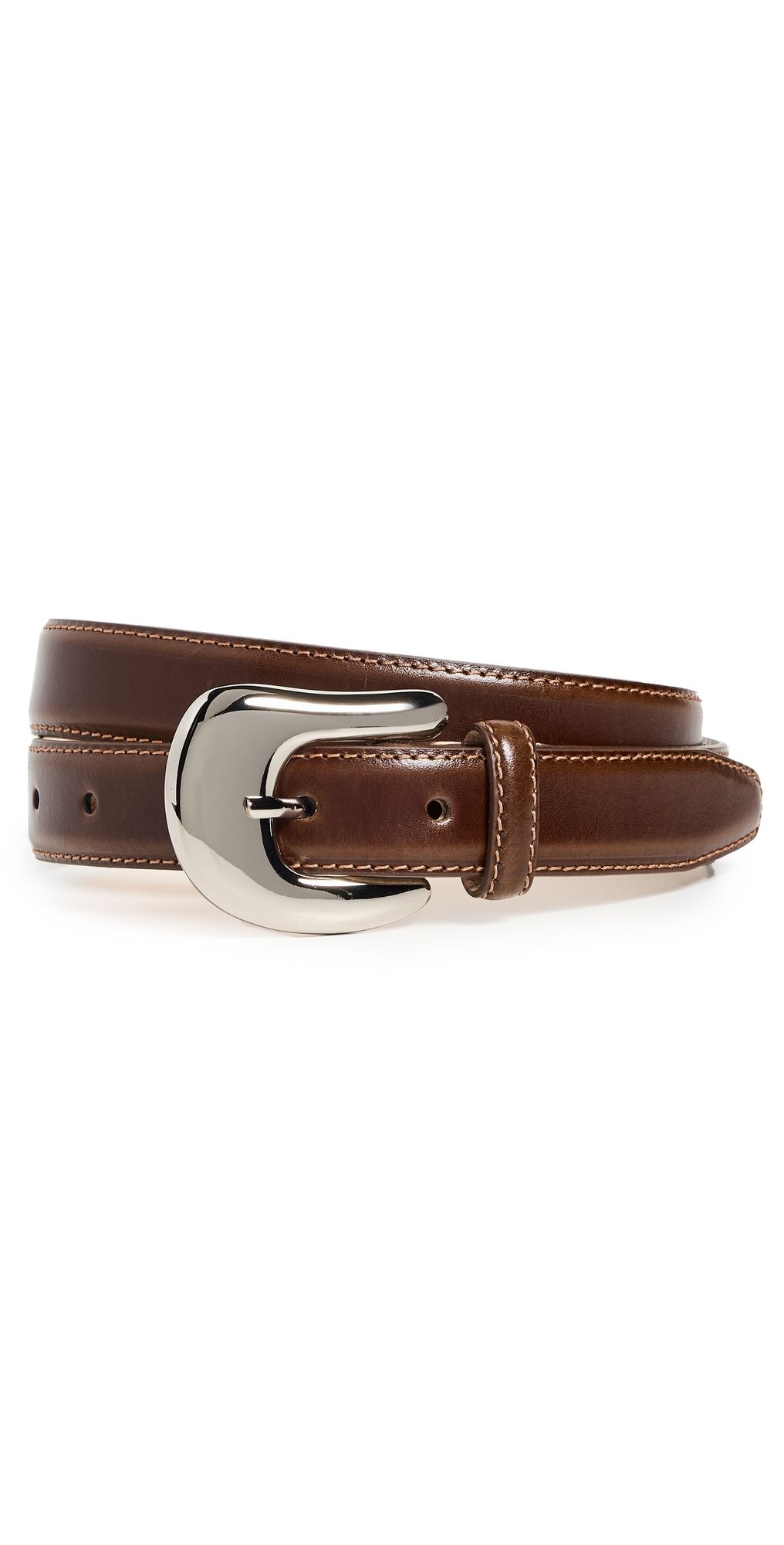 Aureum No. 8 Statement Buckle Belt Tobacco M/L