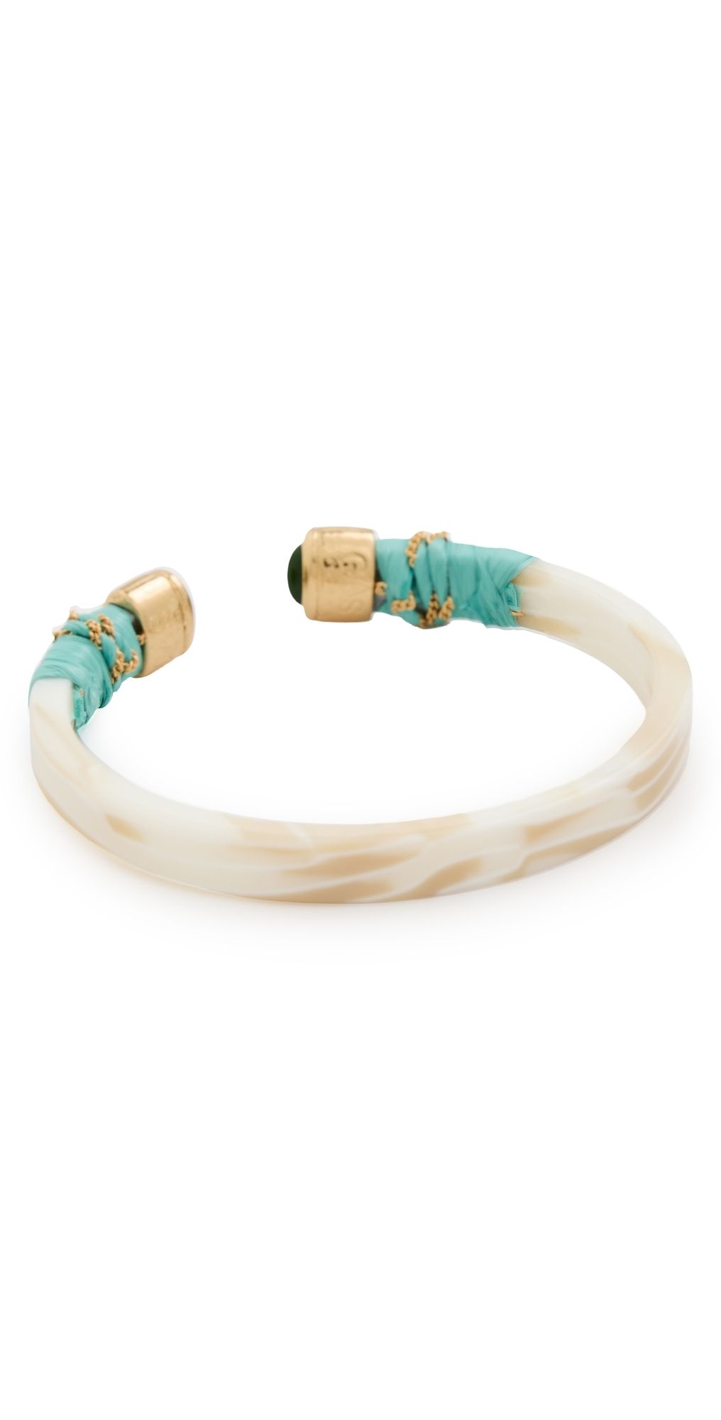 GAS Bijoux Fine Acetate Bangle Bracelet Turquoise One Size