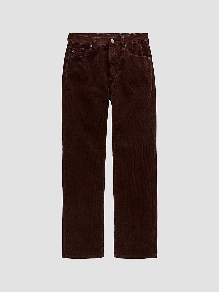Women's Brinley Stretch Corduroy Straight-Leg Jeans - Wood Brown - Size 27