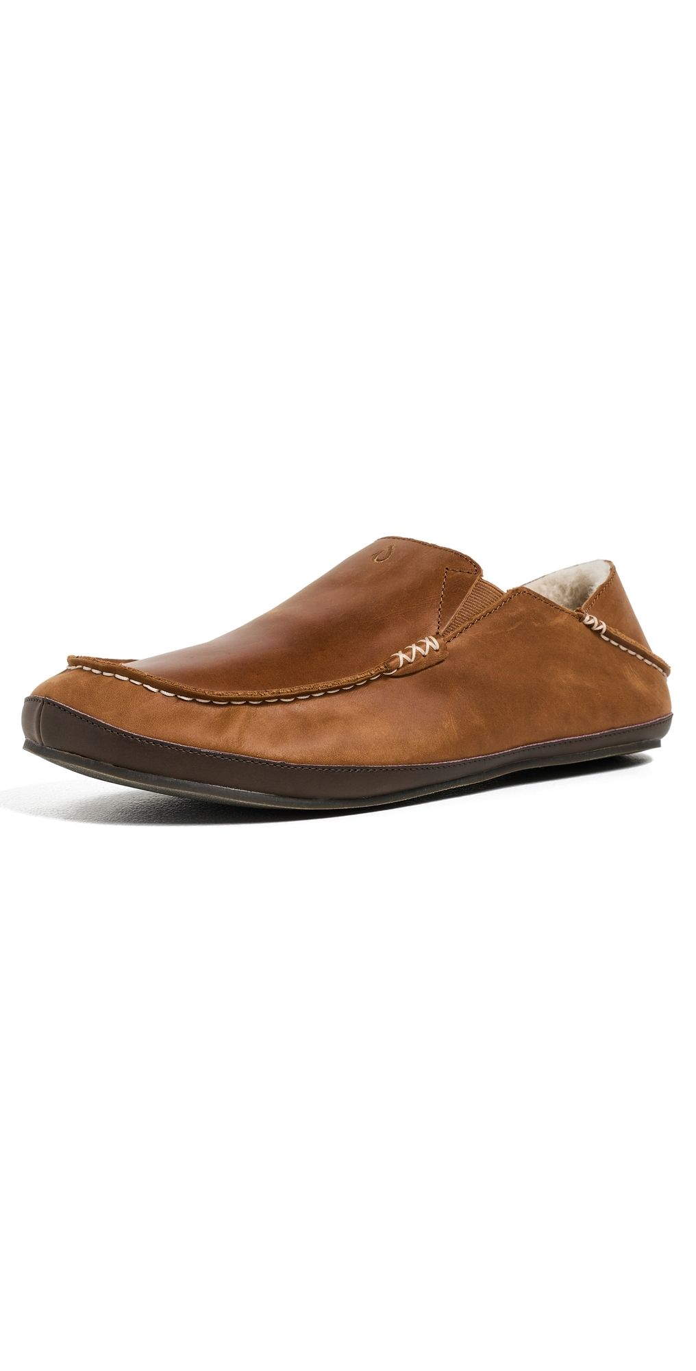 OluKai Moloa Slippers Toffee/Dk Wood 12