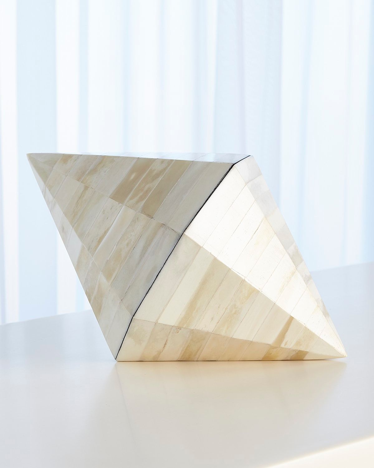 Triangle Cone White Bone Box
