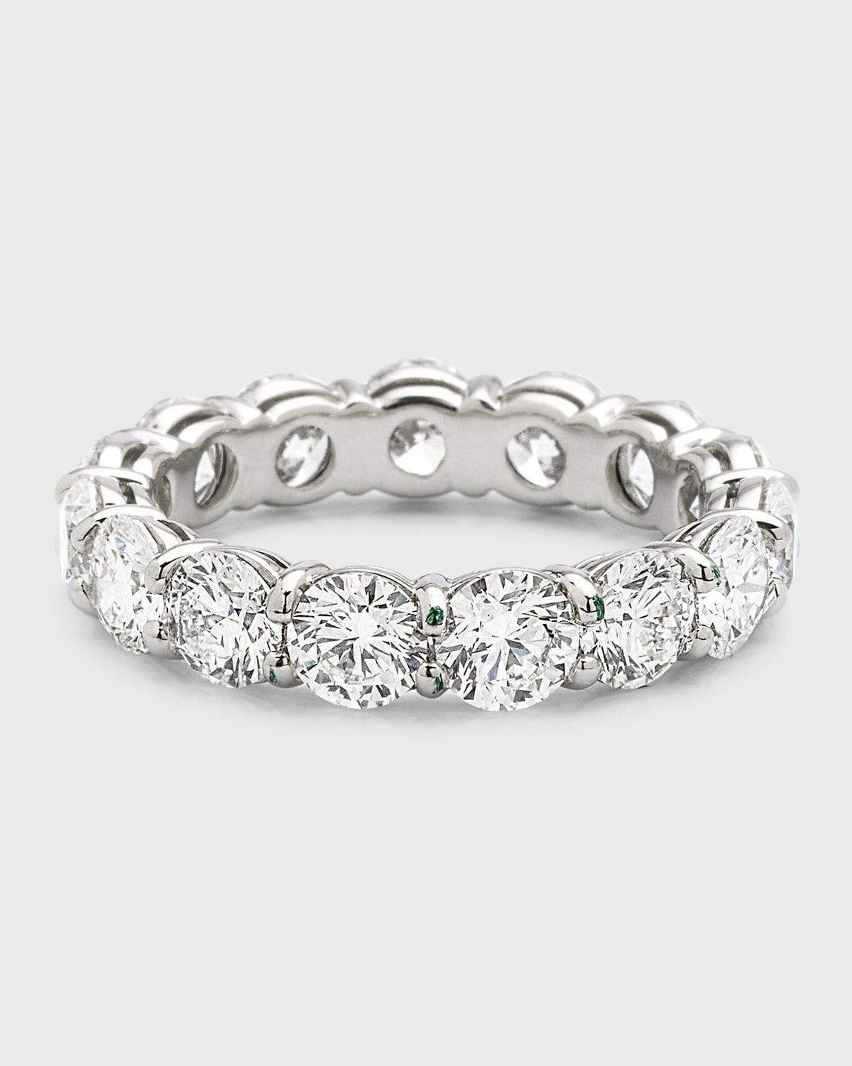 Platinum FG-VS Diamond Eternity Band, Size 6.75, 5.40tcw