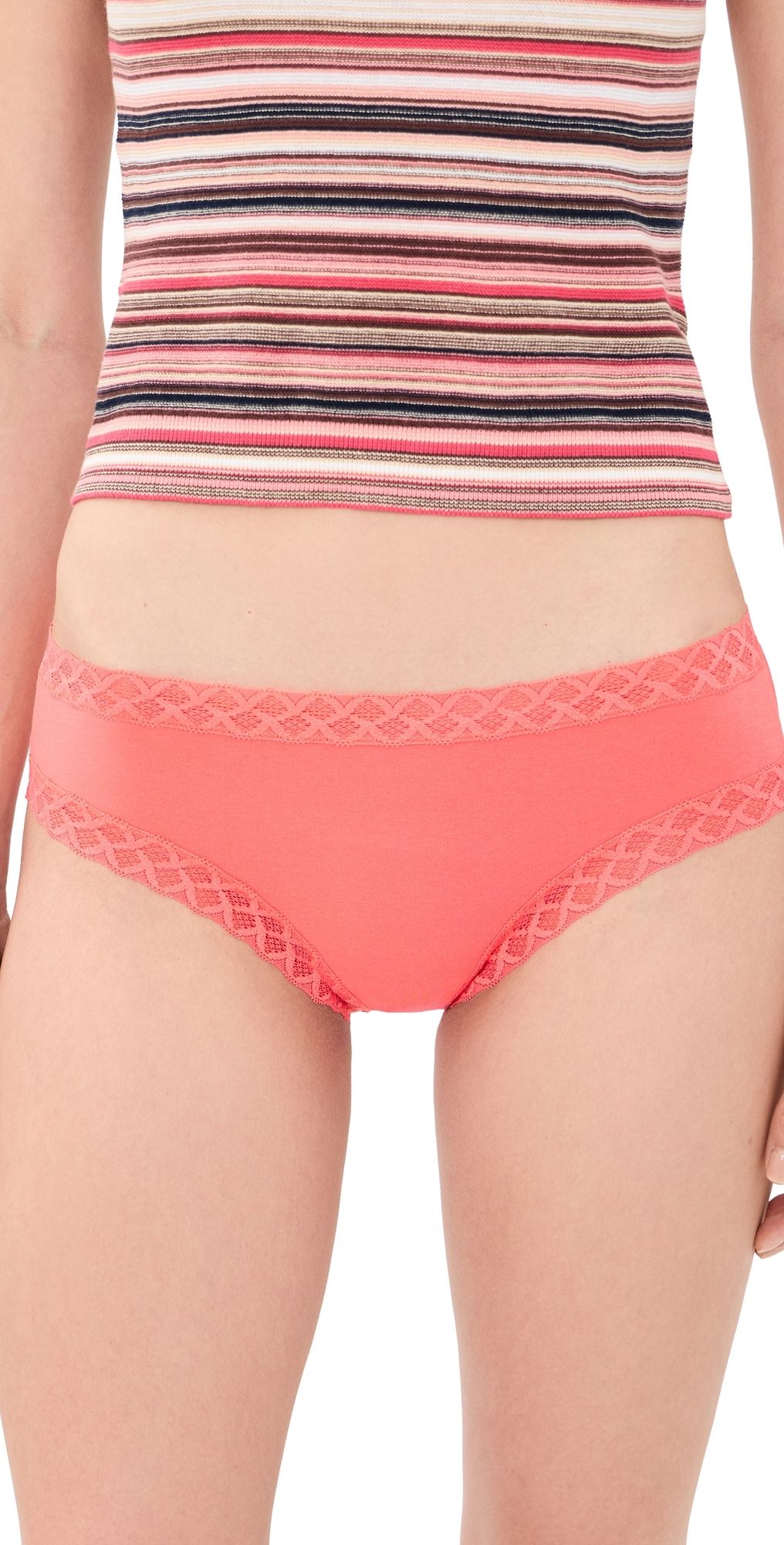 Natori Bliss Girl Brief Neon Coral M