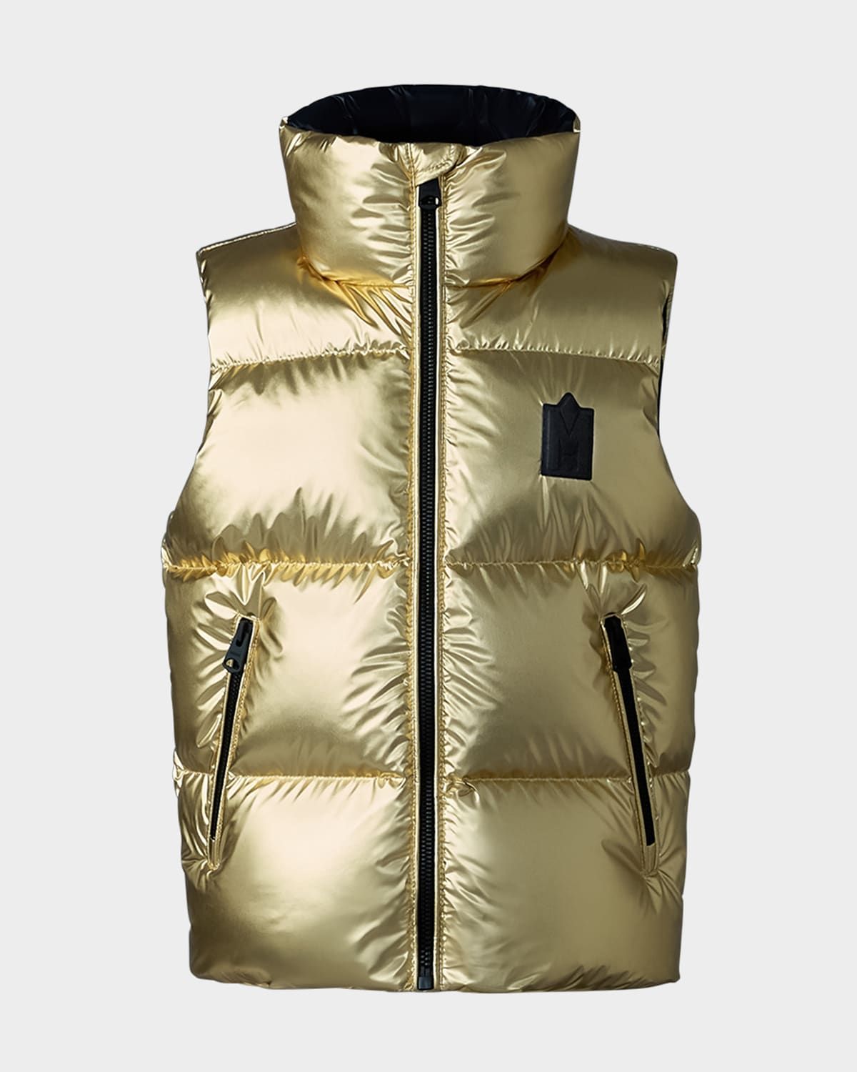 Kid & apos;s Charlee Metallic Puffer Vest, Size 8-14