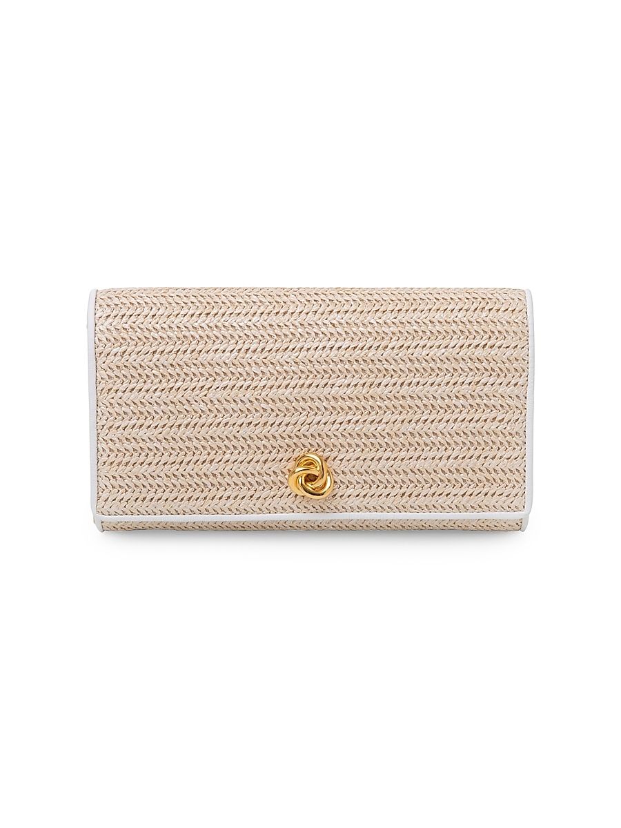 Women's Olivia Textured Clutch Bag - Ivory