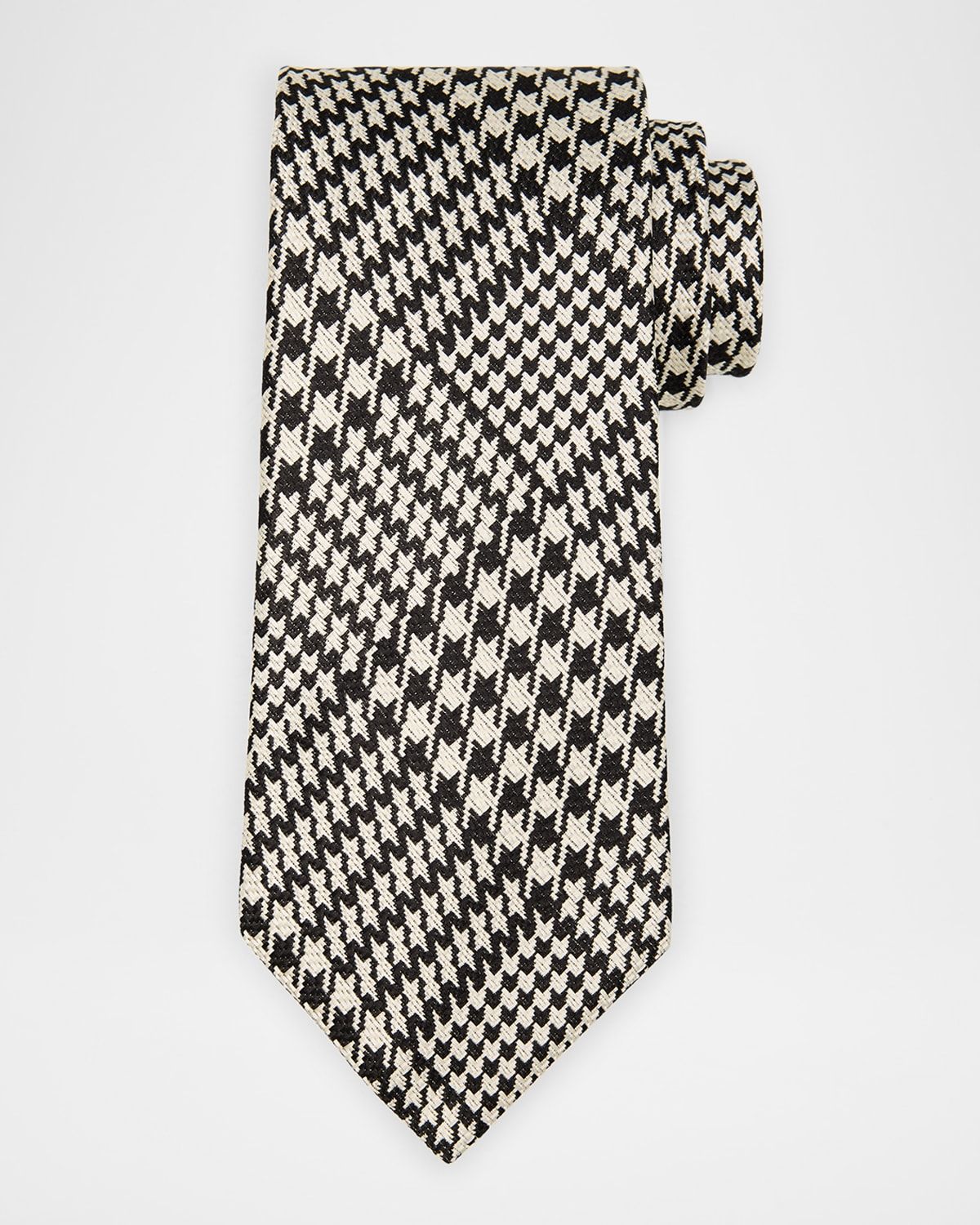 Men & apos;s Houndstooth Silk Tie