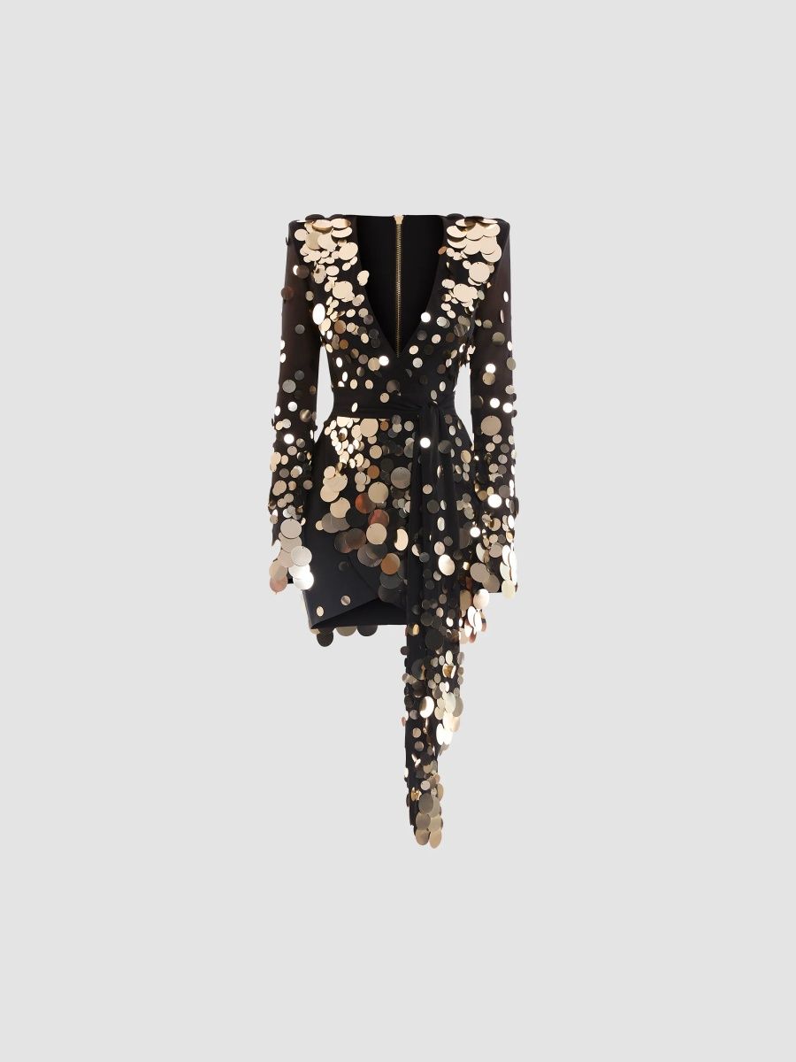 Zhivago Women's The Next Night Embellished Mini Dress - Gold - Size 0