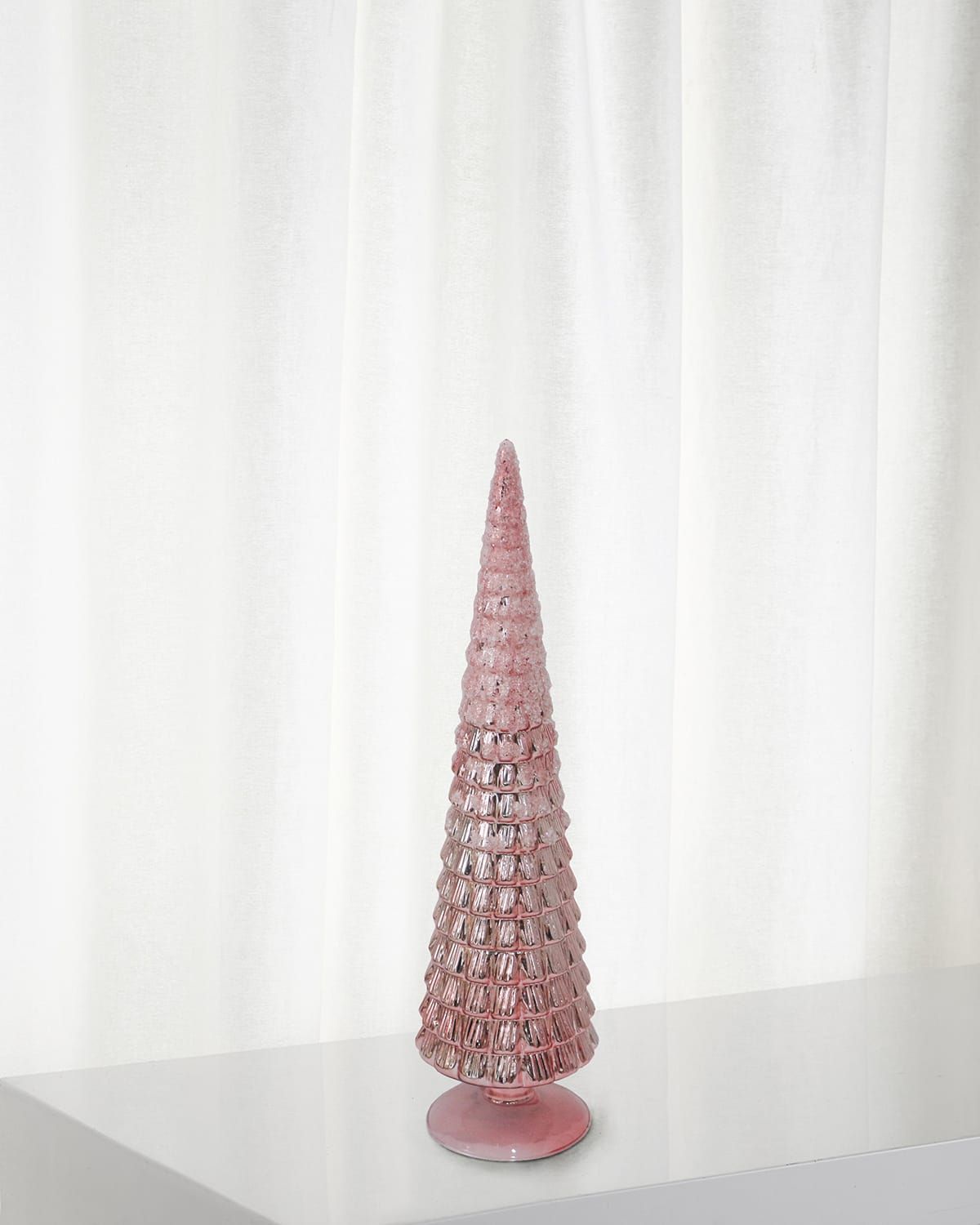 24" Tree Topiary On Stand Christmas Decoration