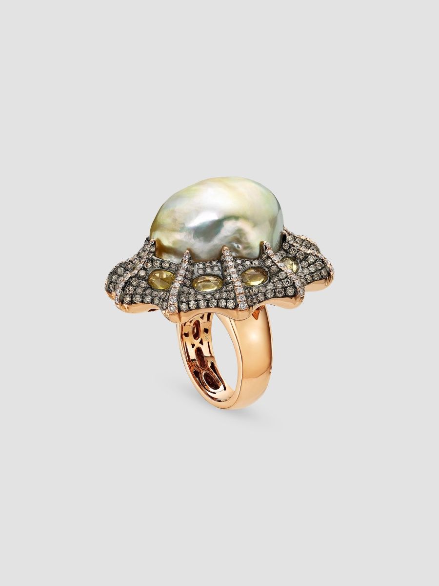 Women's 18K Rose Gold & Multi-Stone Ring - Rose Gold - Size 7