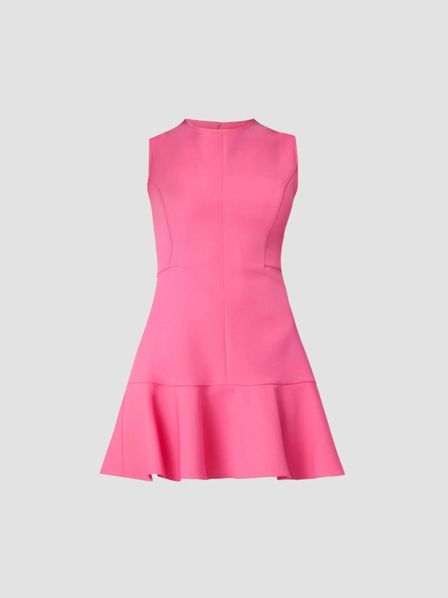 Shoshanna Women's Selma Crepe Mini Dress - Snowberry - Size 0