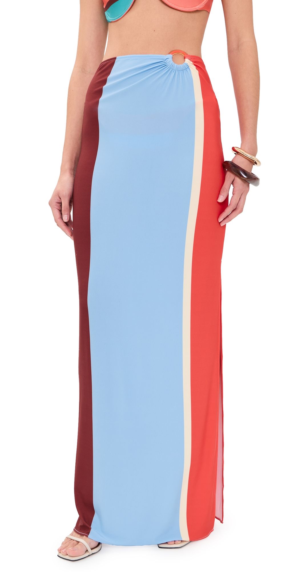 BAOBAB Zur Coverup Maxi Skirt Funky Aperol XS