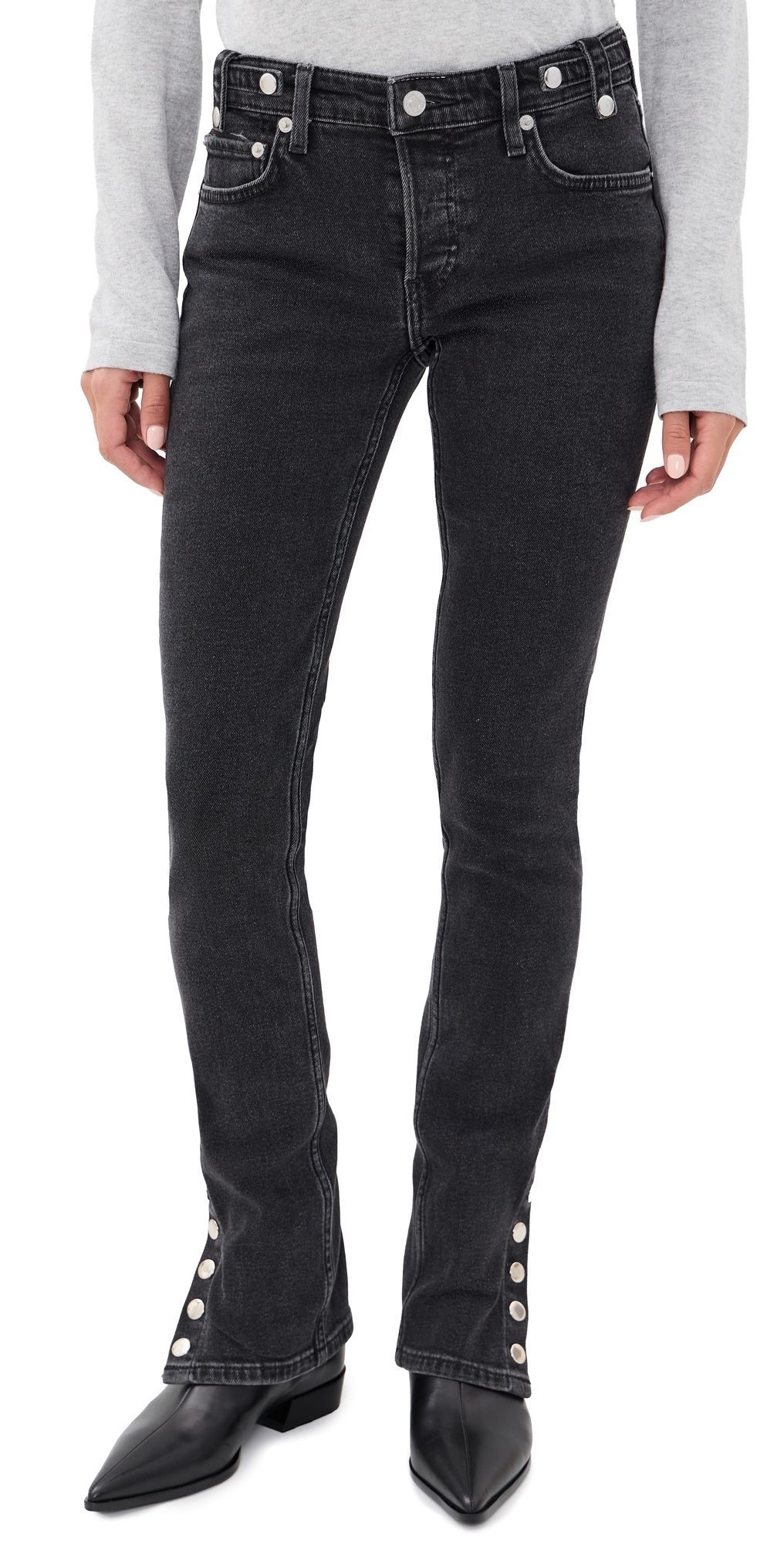RE/DONE Britt Studded Jeans Back Track 27