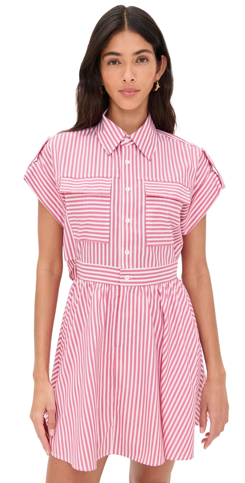o. p.t Rowe Dress Red Stripes XL