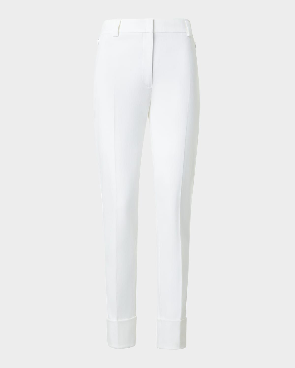 Maxima Cotton Denim Stretch Cropped Pants