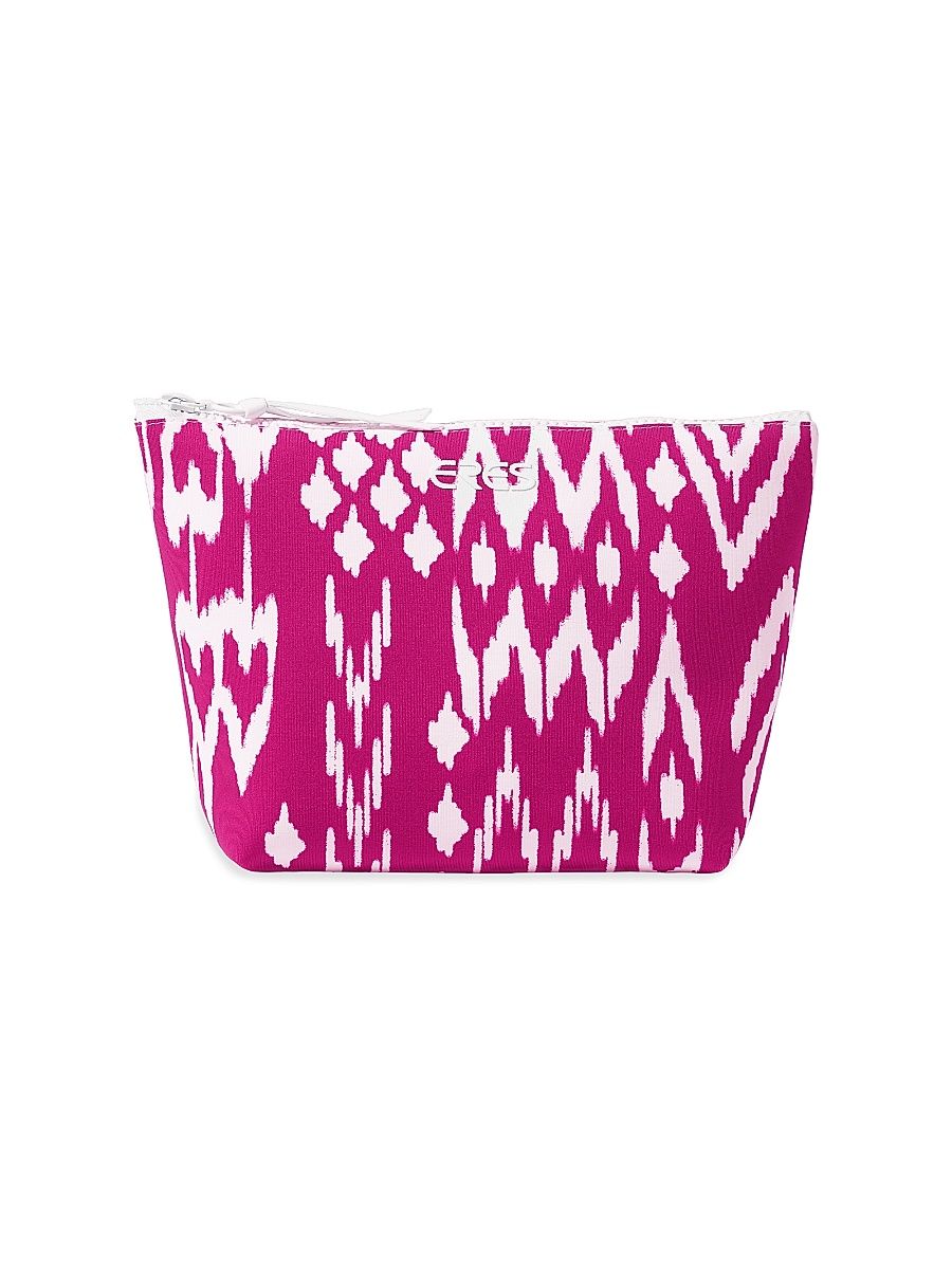 Women's Pocket Wind Ikat-Inspired Pouch - Imprime Wind Sunset