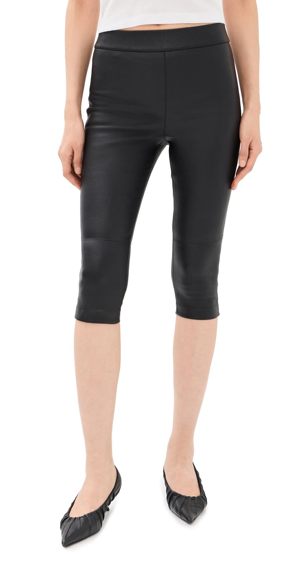 SPRWMN Leather Capris Black XL
