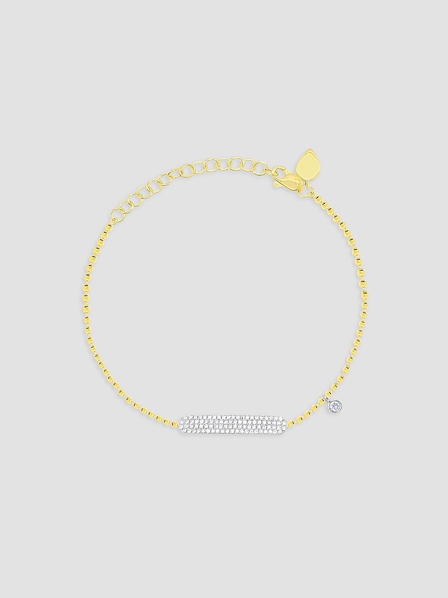 Women's Two-Tone 14K Gold & 0.25 TCW Diamond Bracelet - Yellow Gold