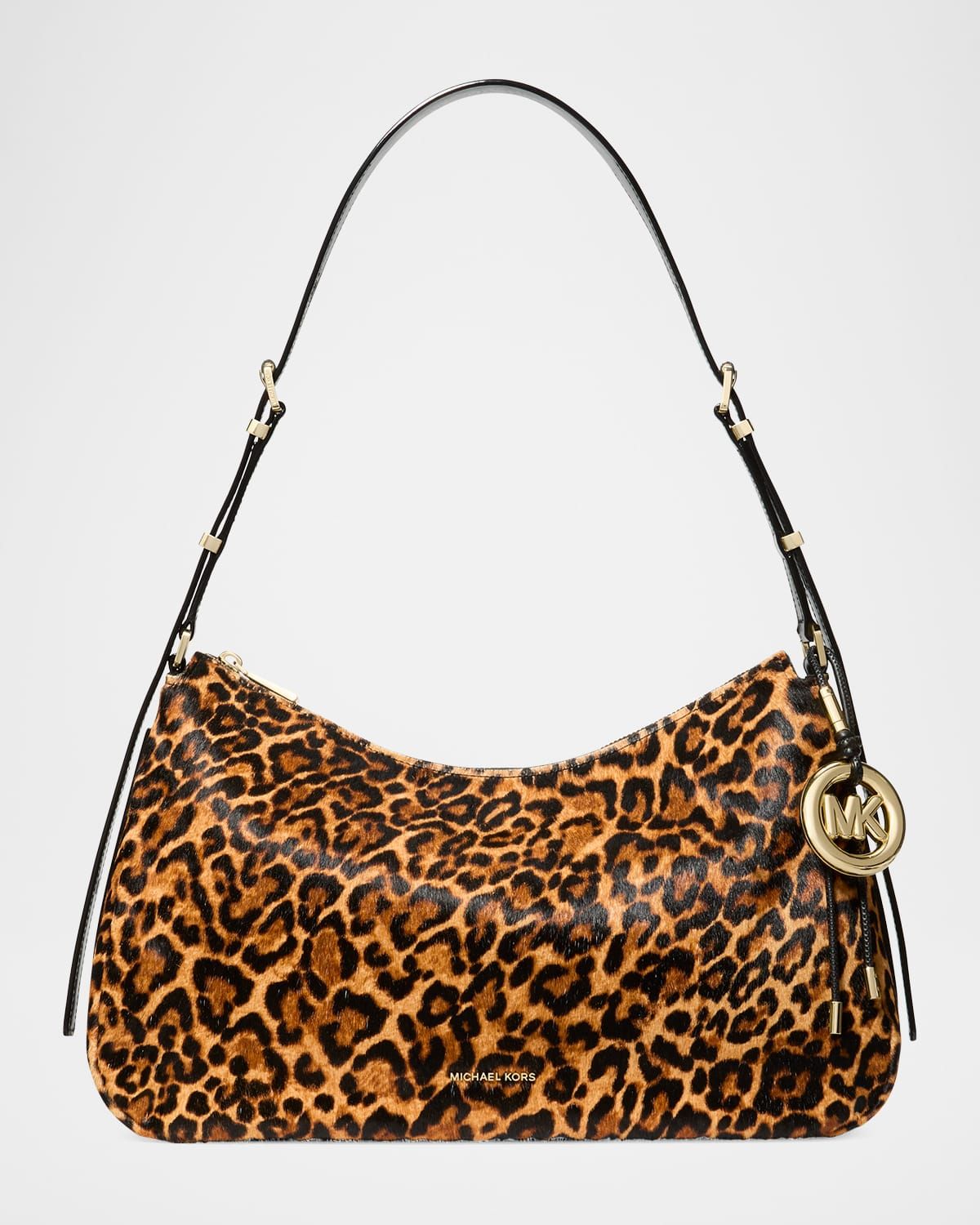 Nolita Medium Leopard-Print Calf Hair Shoulder Bag