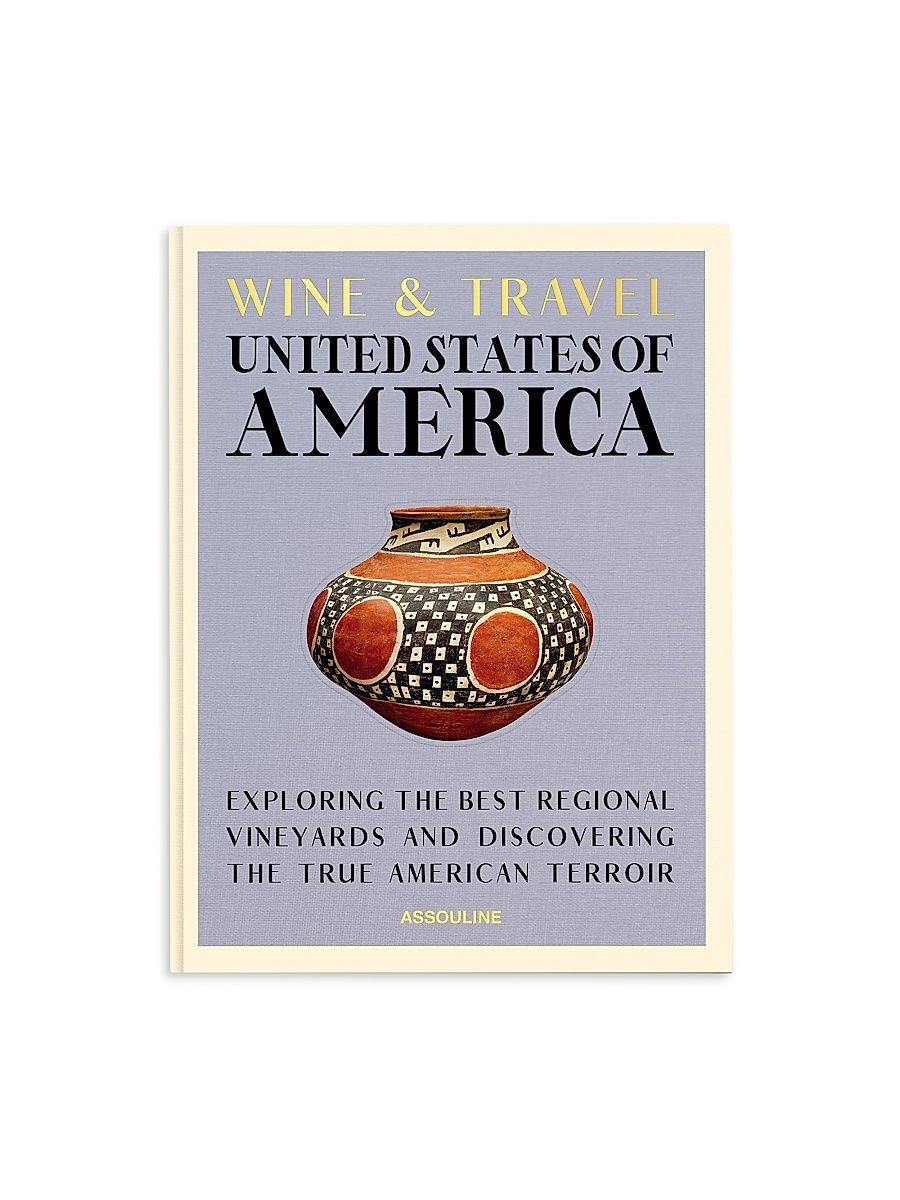 Assouline Wine & Travel USA Hardcover Book - Purple