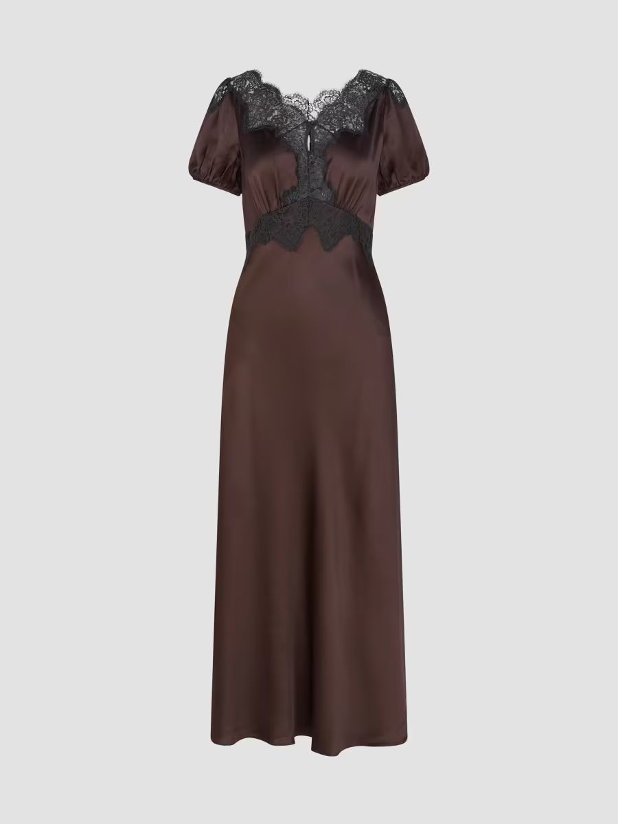Hill House Home Women's The Oakley Dress - Chocolate - Size XXXS