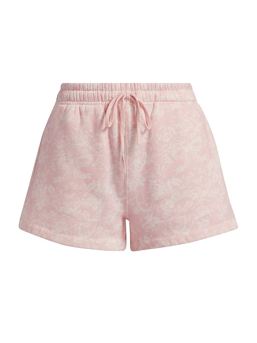 Women's Zenaida Printed Shorts - Perennial Pink - Size Large