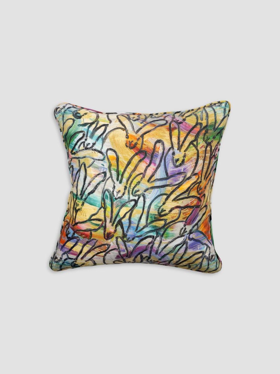 Hunt Slonem Wonderland Linen-Blend Pillow