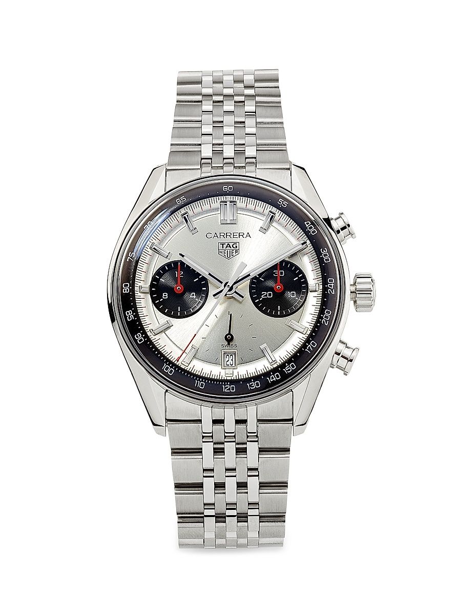 Men's Carrera Stainless Steel Chronograph Watch/39MM - Stainless Steel