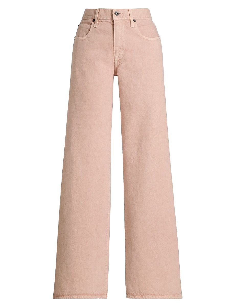 Women's Mica Wide-Leg Jeans - Desert Rose - Size 32