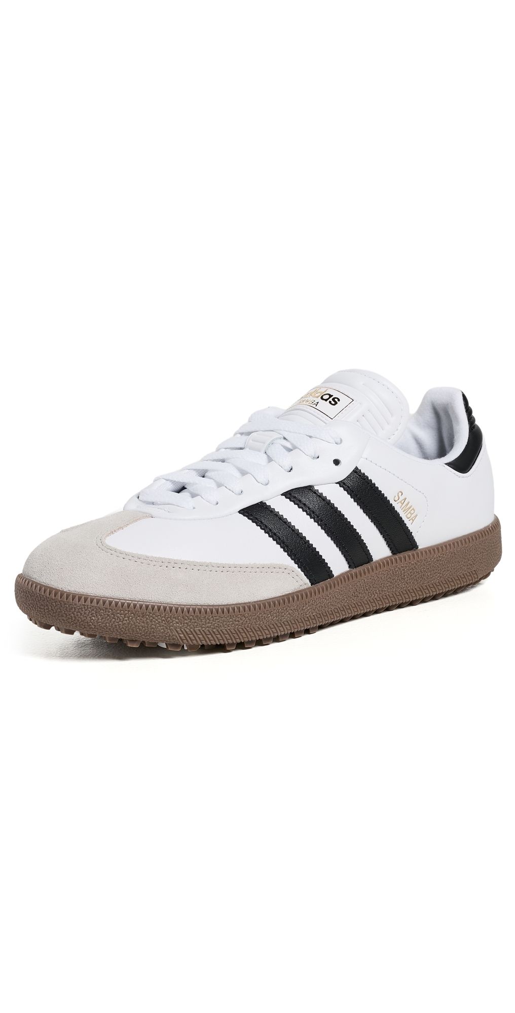 Adidas Golf Samba Spikeless Golf Shoes Ftwr White/Core Black/Gum 5 M 7/ W 8