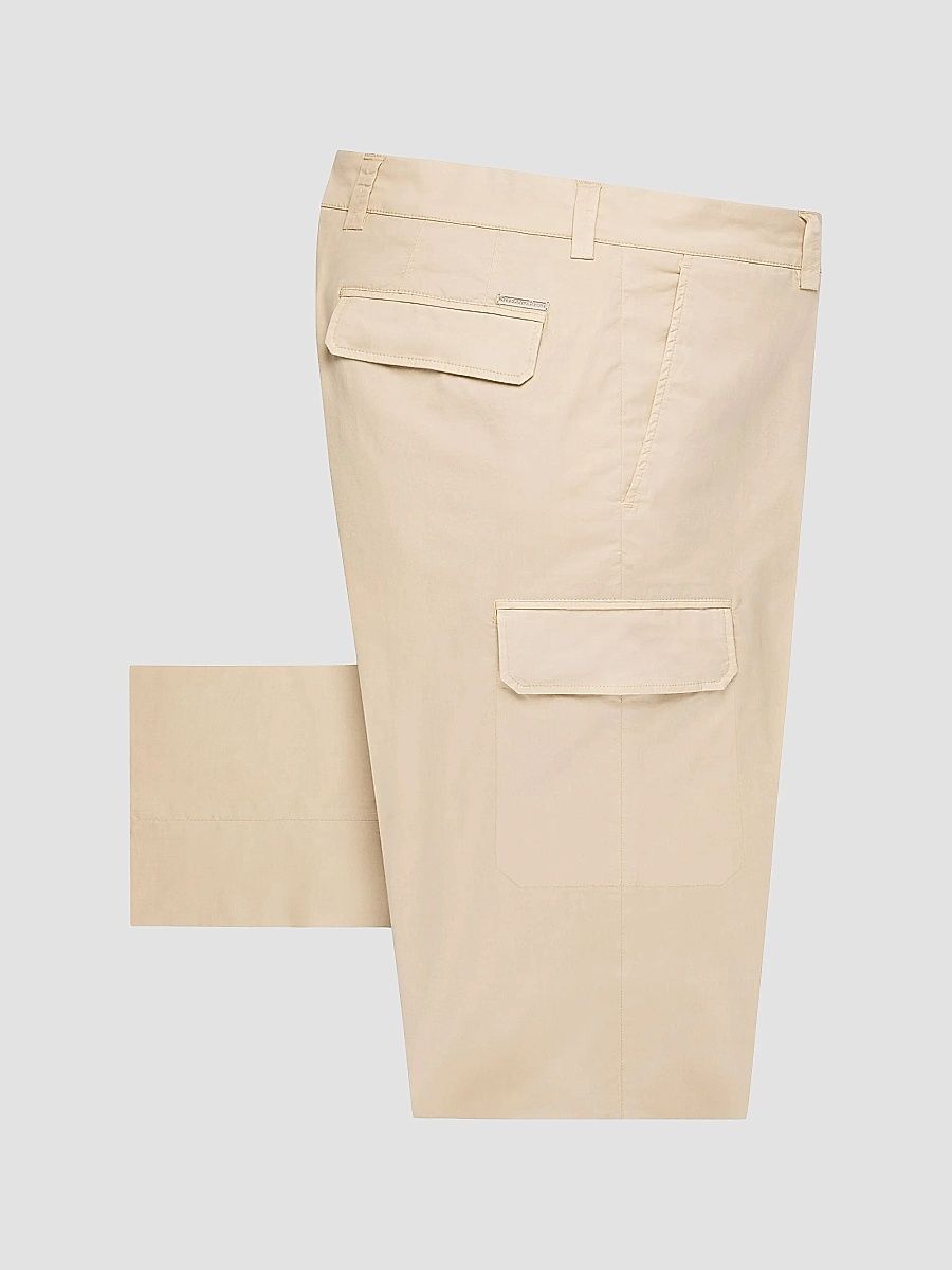 Stefano Ricci Men's Cotton Blend Sports Trousers - Light Beige - Size 40