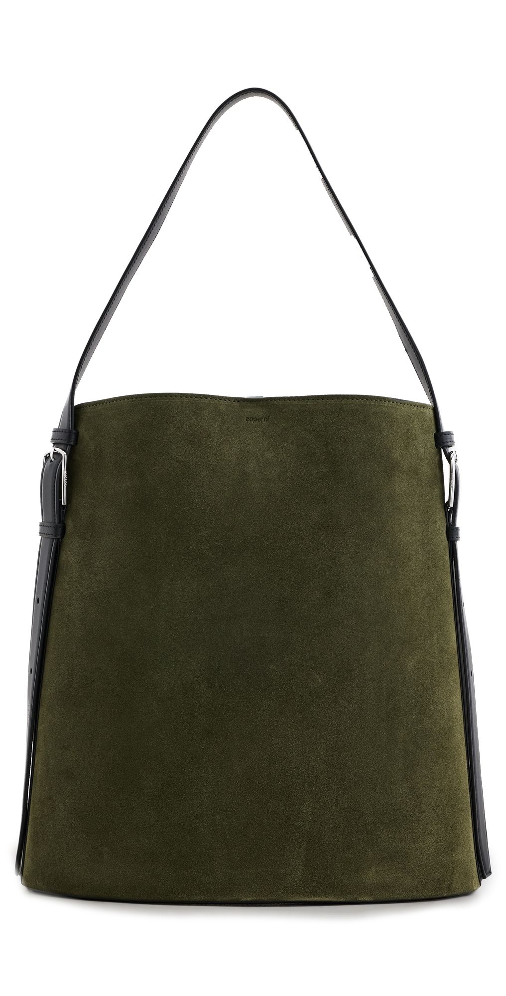 Coperni Suede Ergonomic Tote Green Khaki One Size
