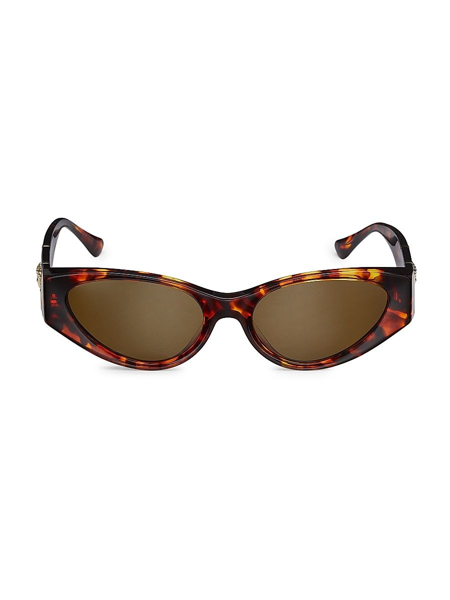 Women's 55MM Cat-Eye Sunglasses - Dark Brown