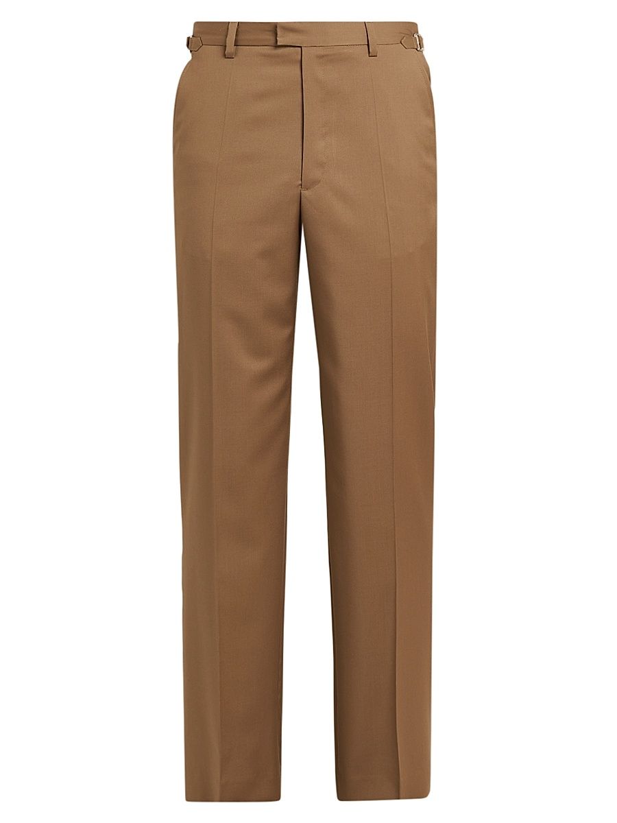Men's Sienna Wool Trousers - Tan - Size 38