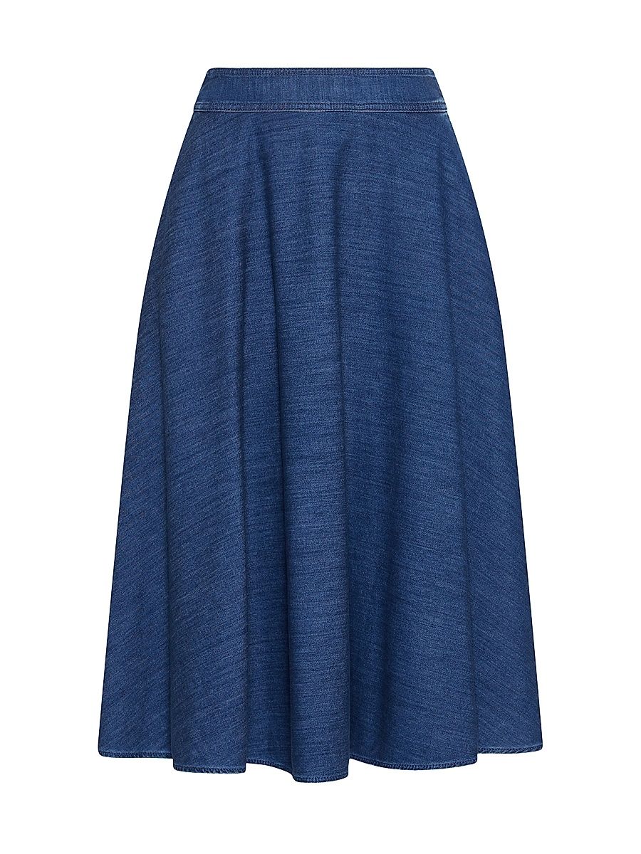 Women's Denim Circle Skirt - Blue Jeans - Size 6