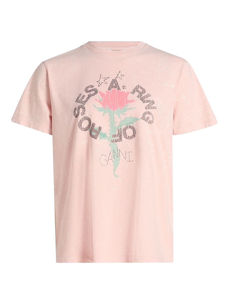 Women's Jersey Logo Oversized T-Shirt - Peach - Size XL