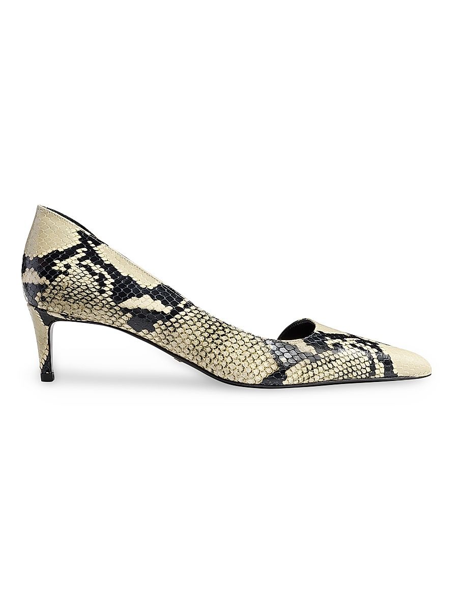 Women's Jett 45MM Snakeskin Leather d'Orsay Pumps - Natural - Size 11