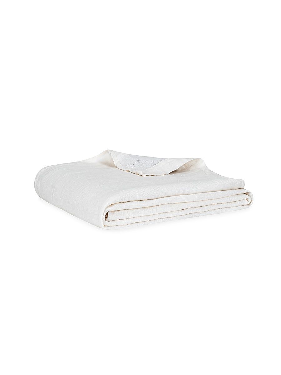 Winslow Linen Blanket - White - Size King