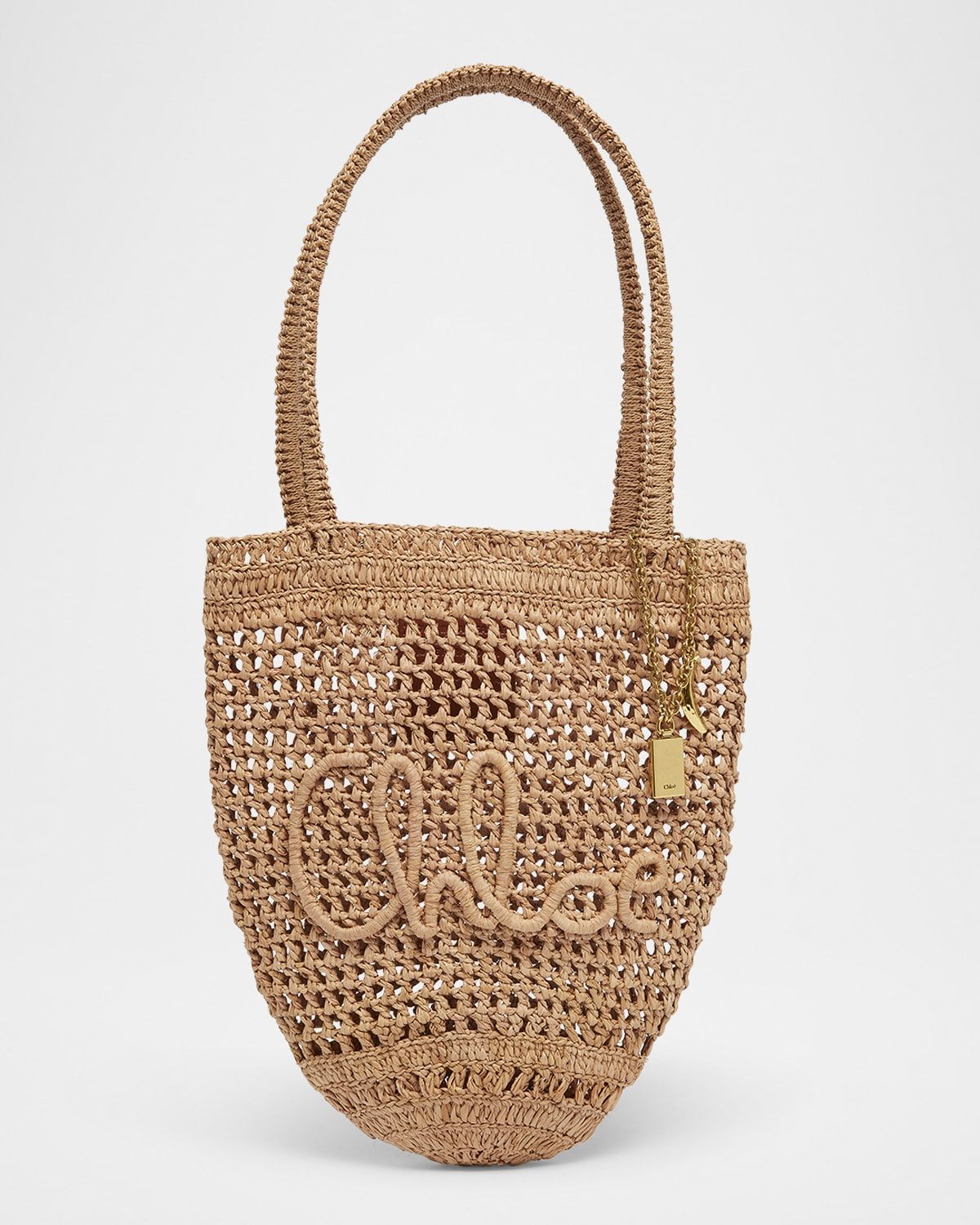 Summer Banana Small Shoulder Bag in Crochet Paper and Leather