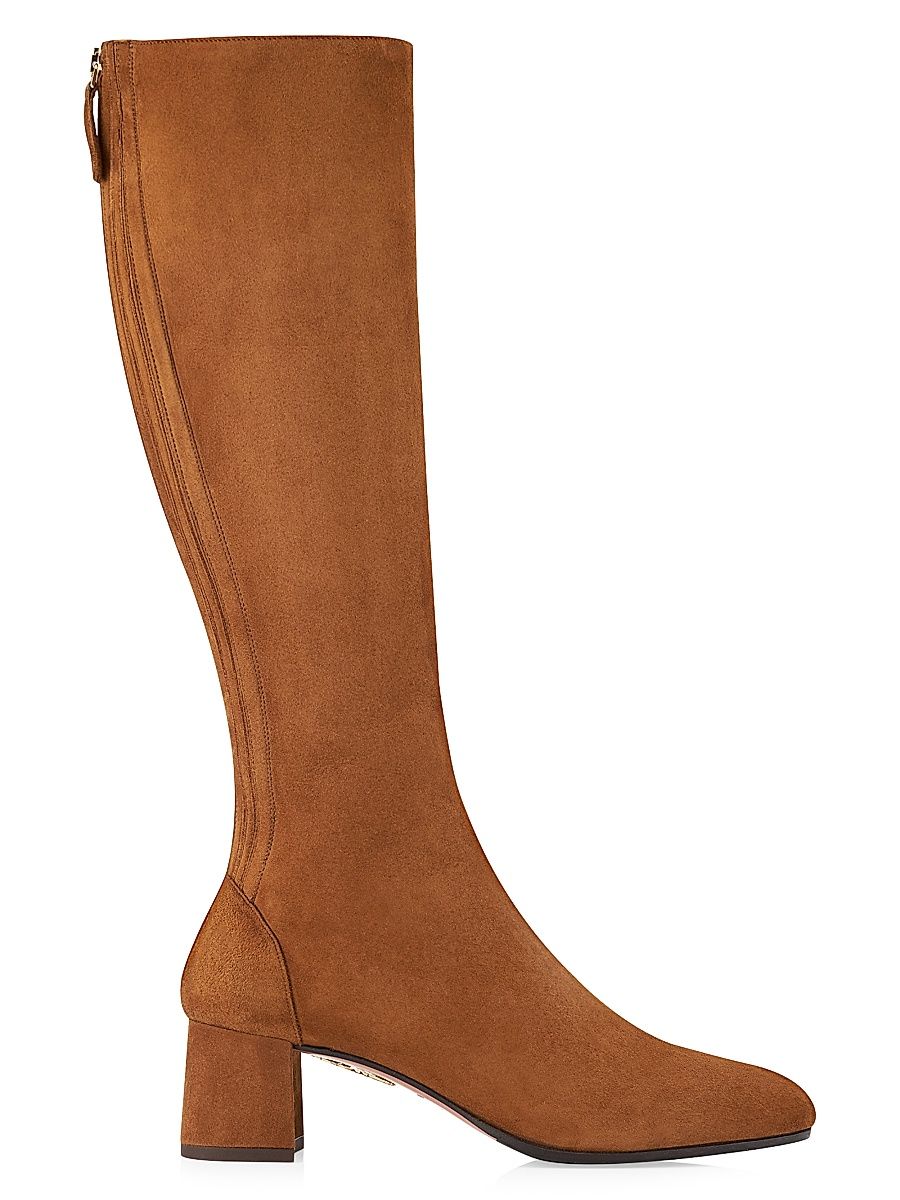 Women's Saint Honore Suede Mid-Calf Boots - Cinnamon - Size 11