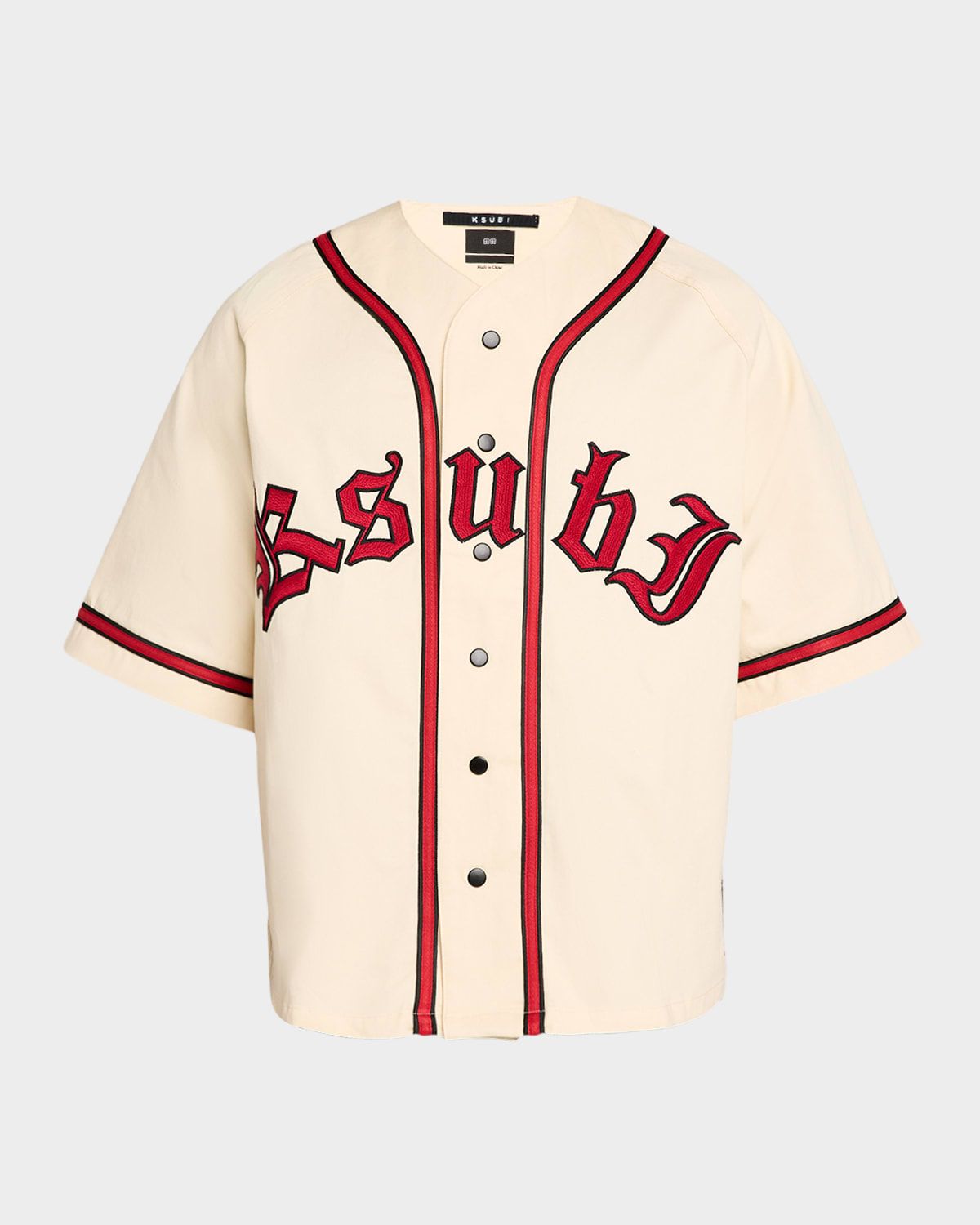 Men & apos;s Kball Embroidered Twill Baseball Jersey