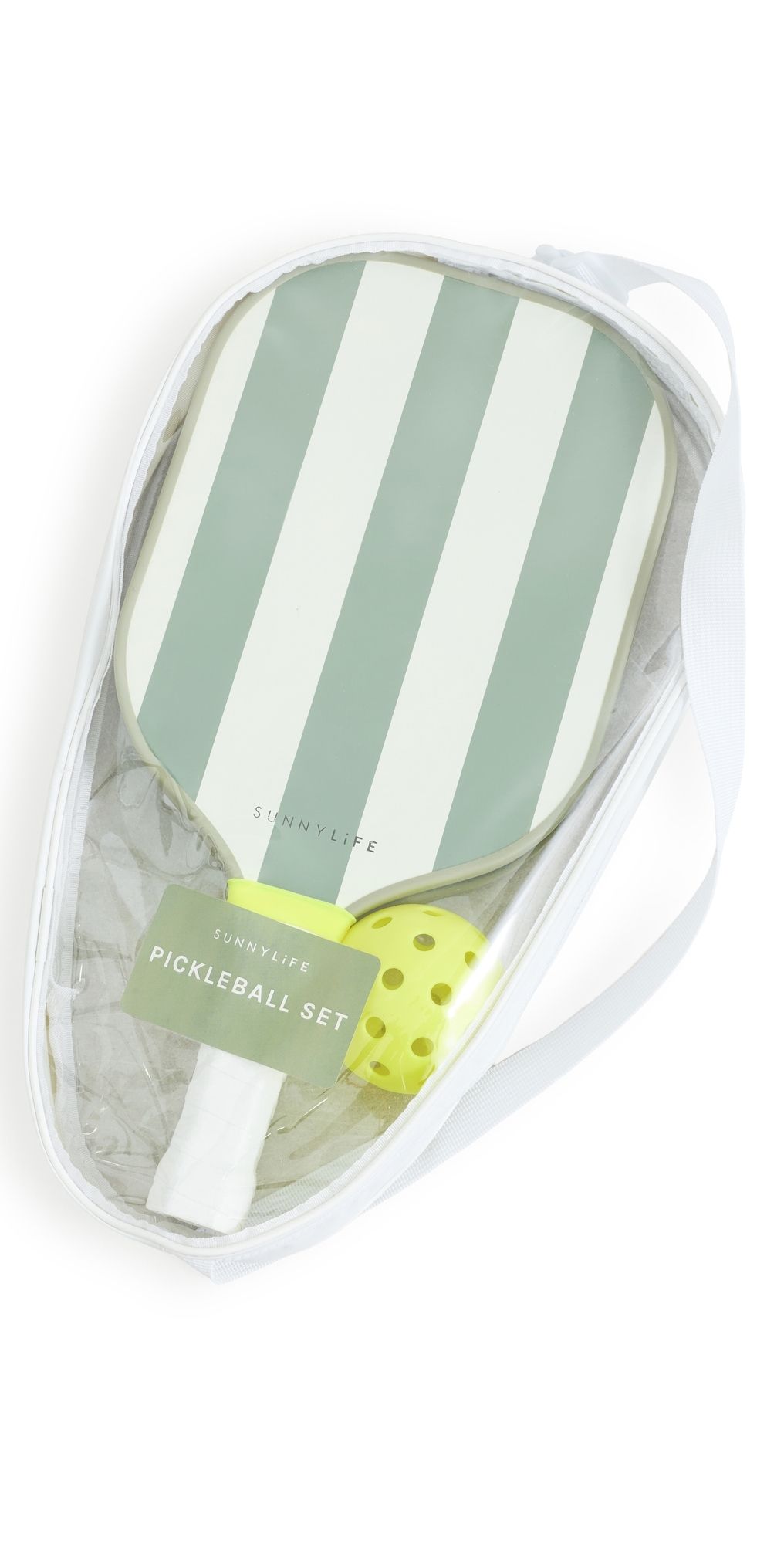 SunnyLife Stripe Pickleball Set Sage One Size