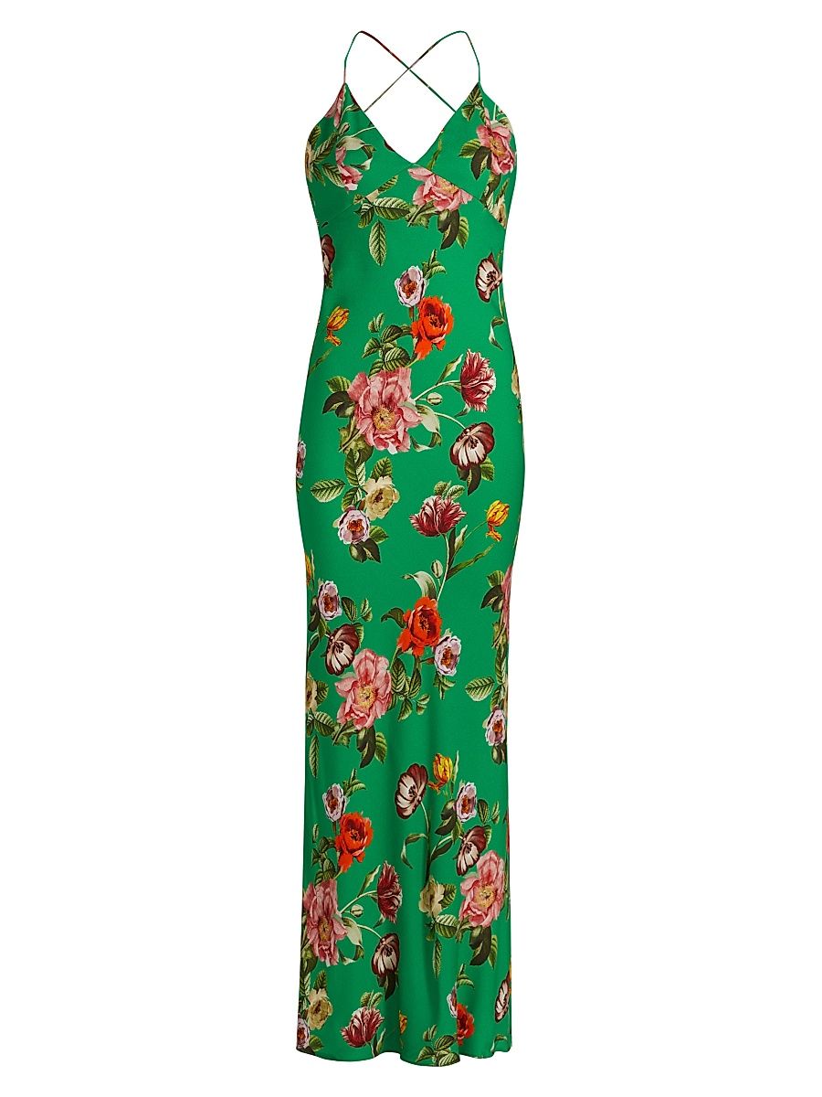 Women's Loma Floral Maxi Slipdress - Hamptons Floral - Size 2