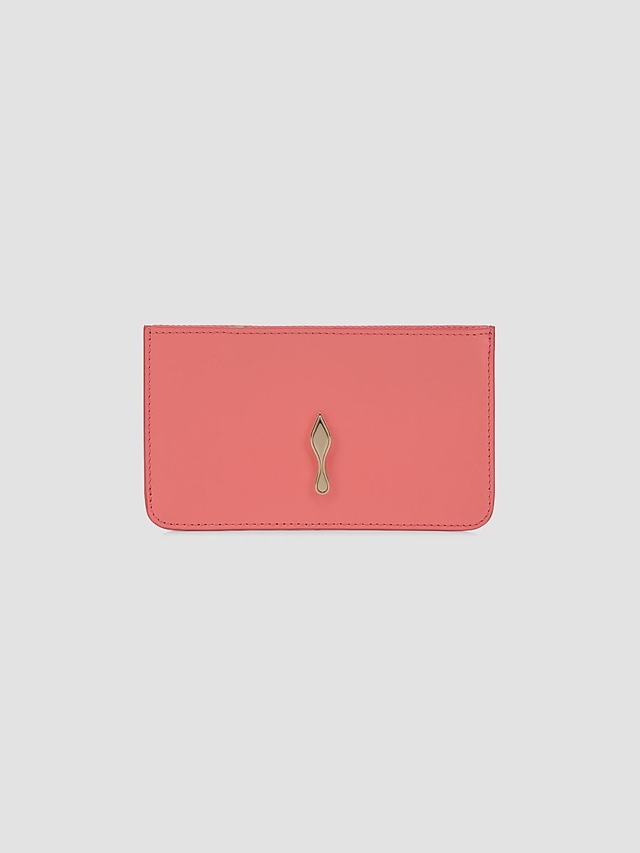 Christian Louboutin Women's Bettina Leather Wallet - Grapefruit